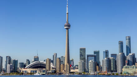 Toronto skyline with CN Tower & Rodgers Centre